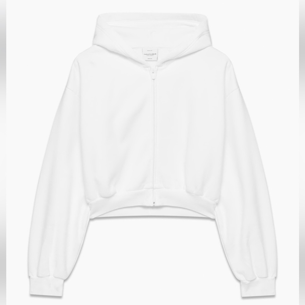 Aritzia Cozy Fleece Cropped Zip-up Hoodie